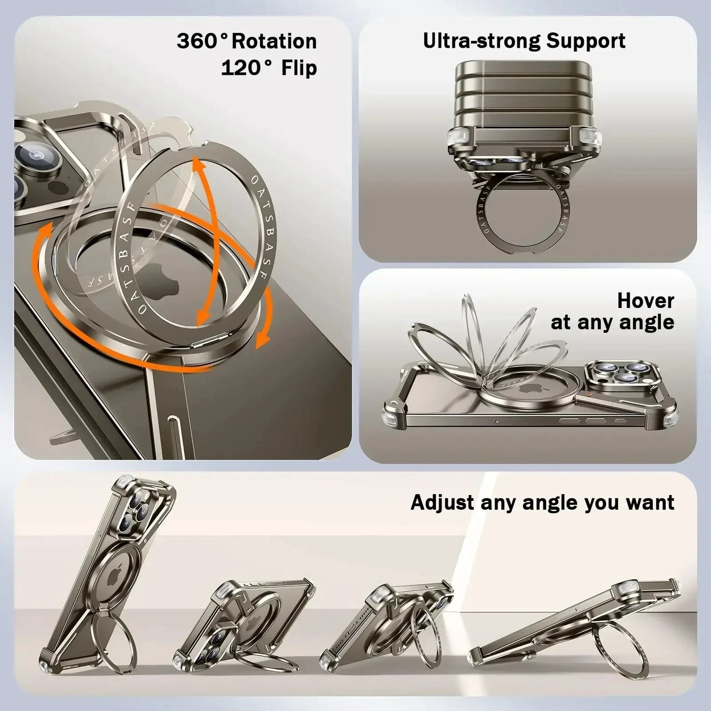 Z-Shape Aluminum Rimless Magnetic Case