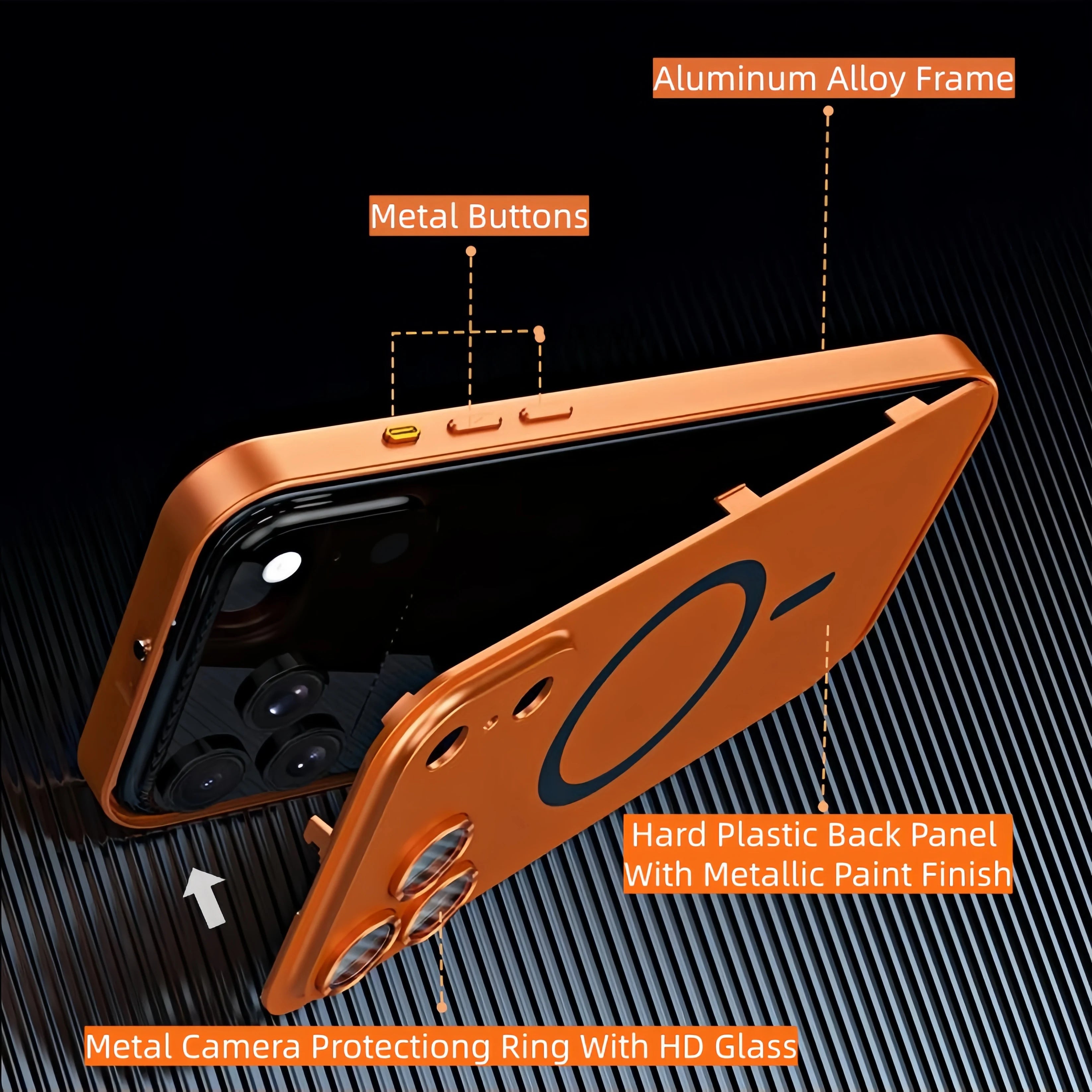 Premium Metal Magnetic Case