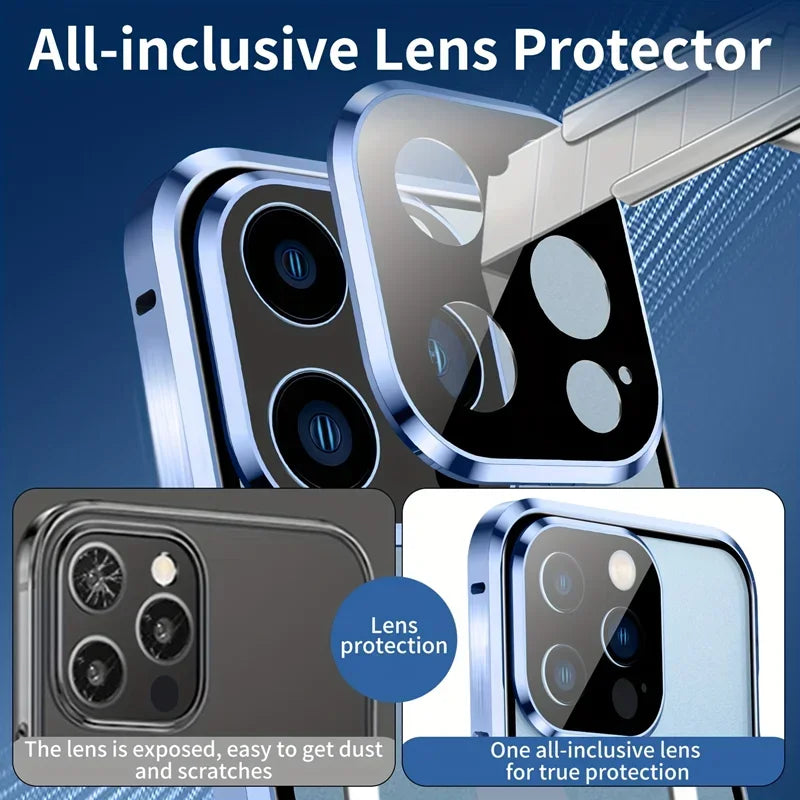 Privacy Magnetic Case with Camera Protection for iPhone