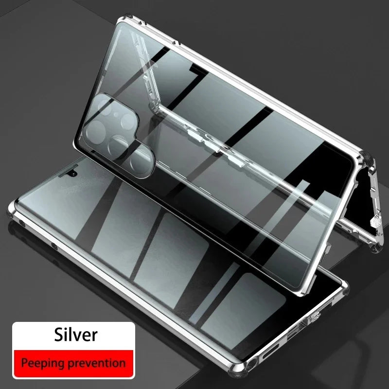 Privacy Magnetic Glass Case for Samsung