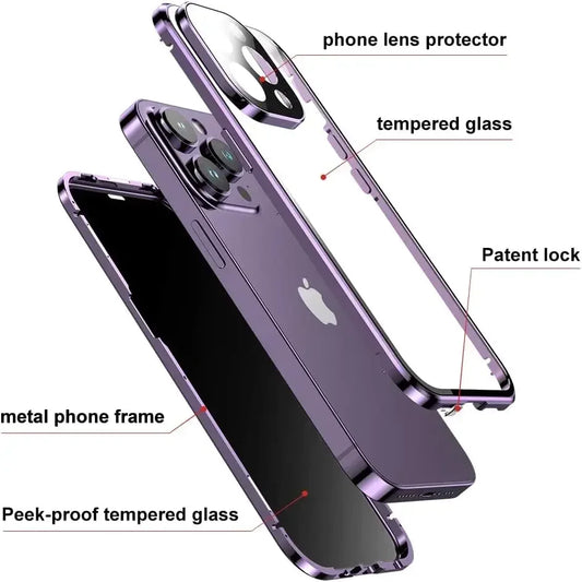 Privacy Magnetic Case with Camera Protection for iPhone