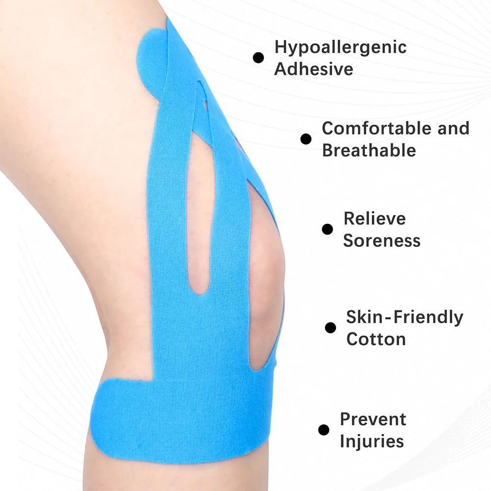 10PCS Kinesiology Tape for Knees – Waterproof & Elastic