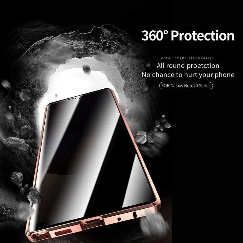 Privacy Magnetic Glass Case for Samsung