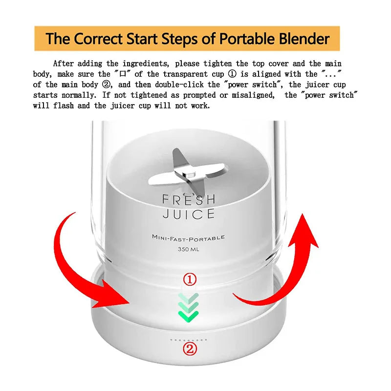 Premium Mini Portable Electric Blender