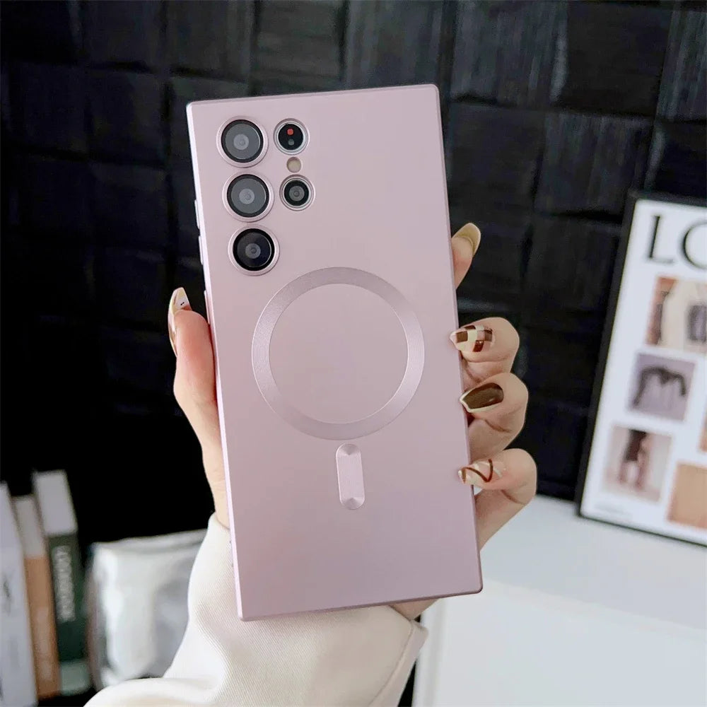 Luxury Matte Magnetic Case for Samsung