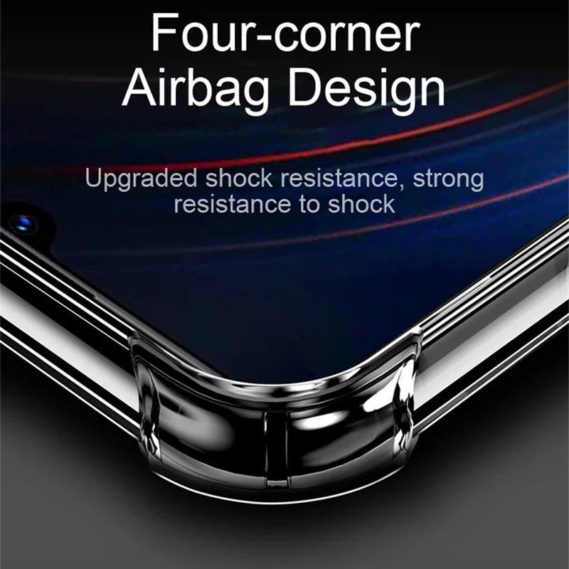 Crystal Clear Shockproof Case for Samsung