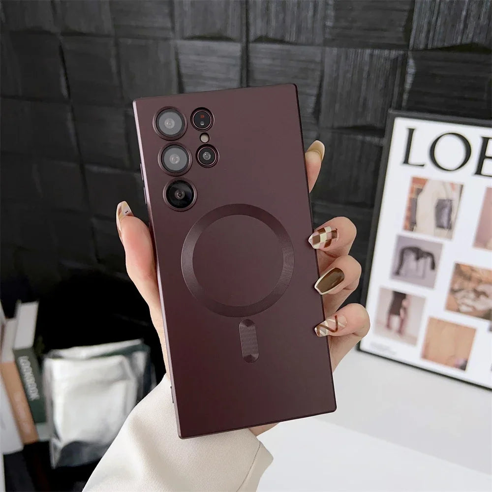 Luxury Matte Magnetic Case for Samsung