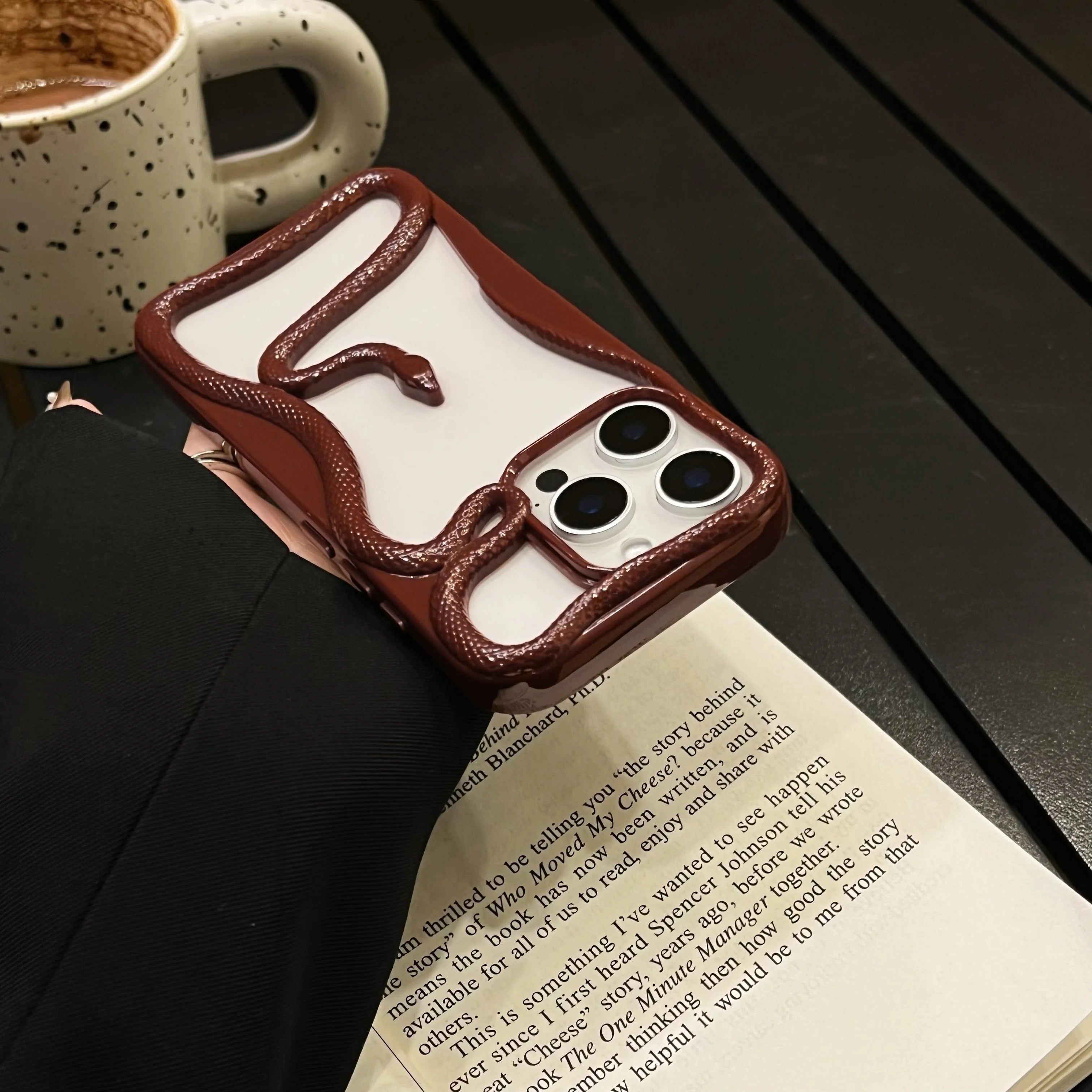 Luxury Hollow Snake Plating Phone Case