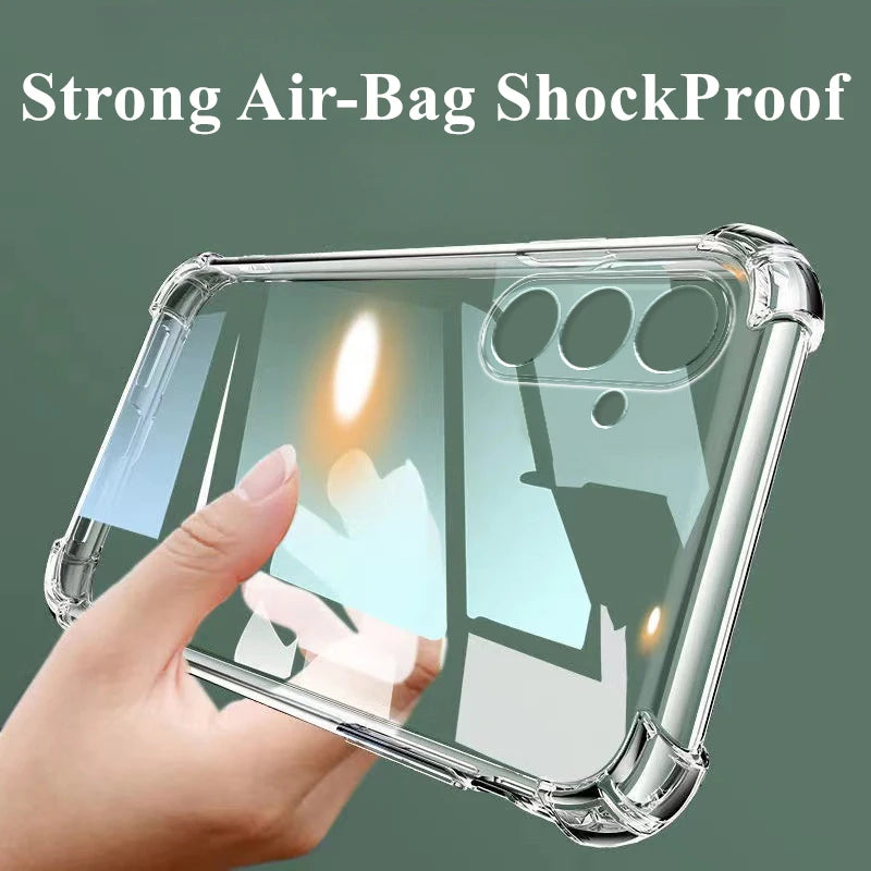Crystal Clear Shockproof Case for Samsung