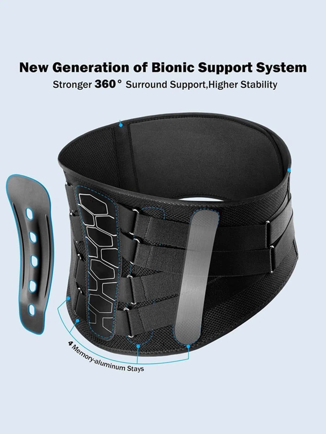 Adjustable Back Support Belt – Compression Waist Shaper