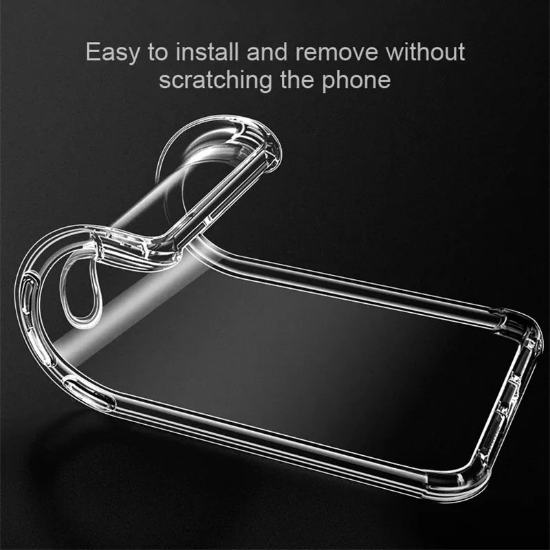 Crystal Clear Shockproof Case for Samsung