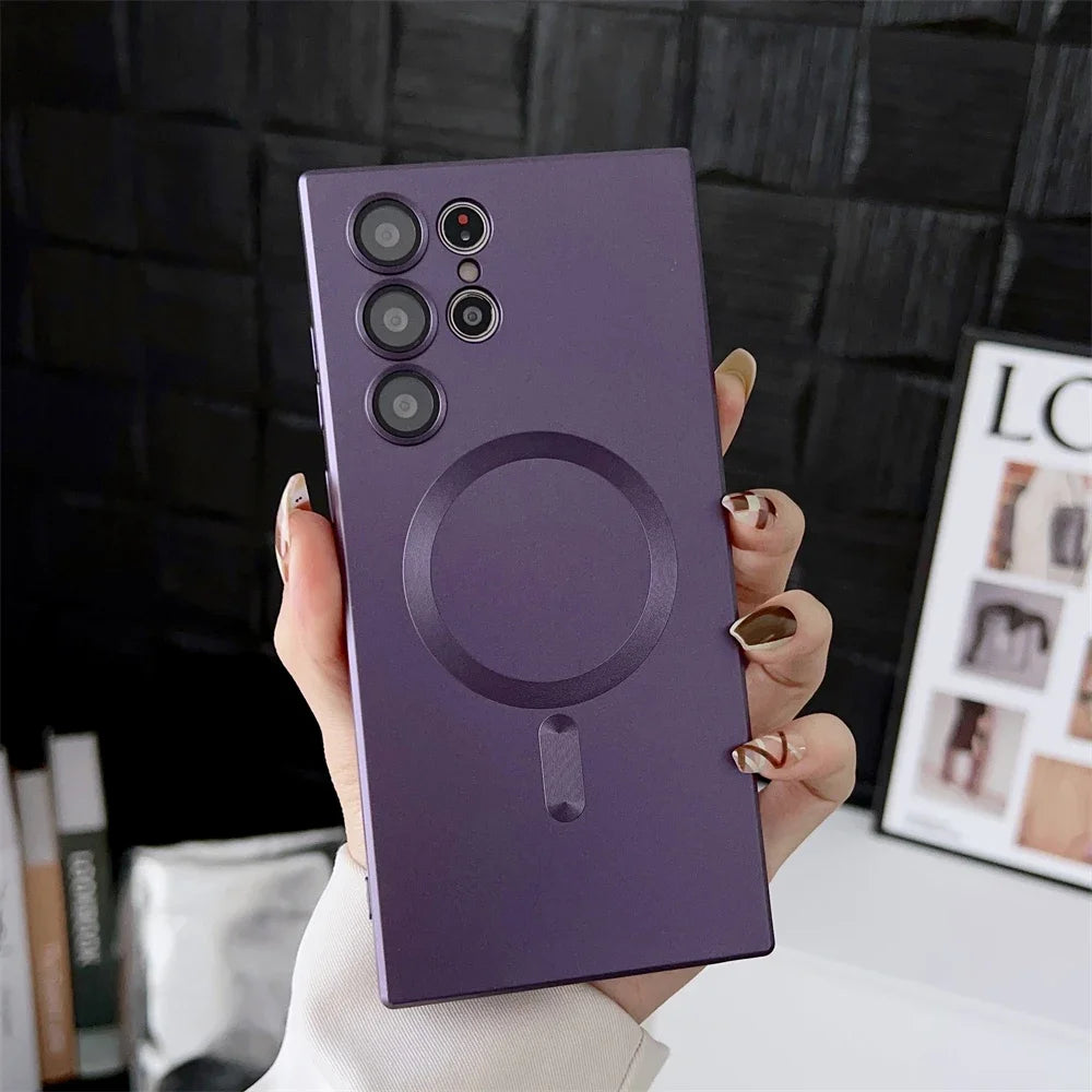 Luxury Matte Magnetic Case for Samsung