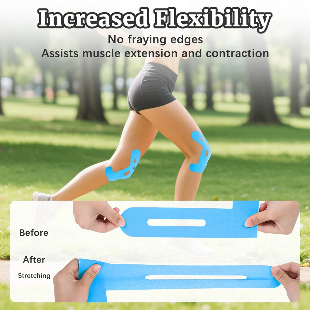 10PCS Kinesiology Tape for Knees – Waterproof & Elastic