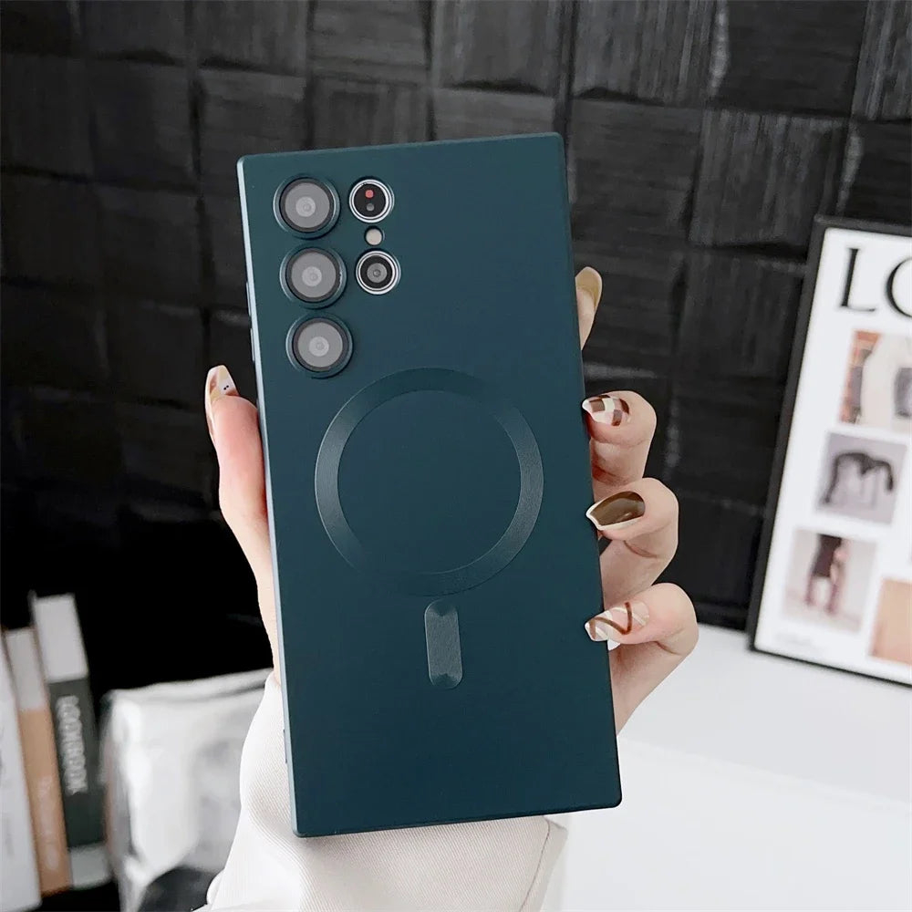 Luxury Matte Magnetic Case for Samsung