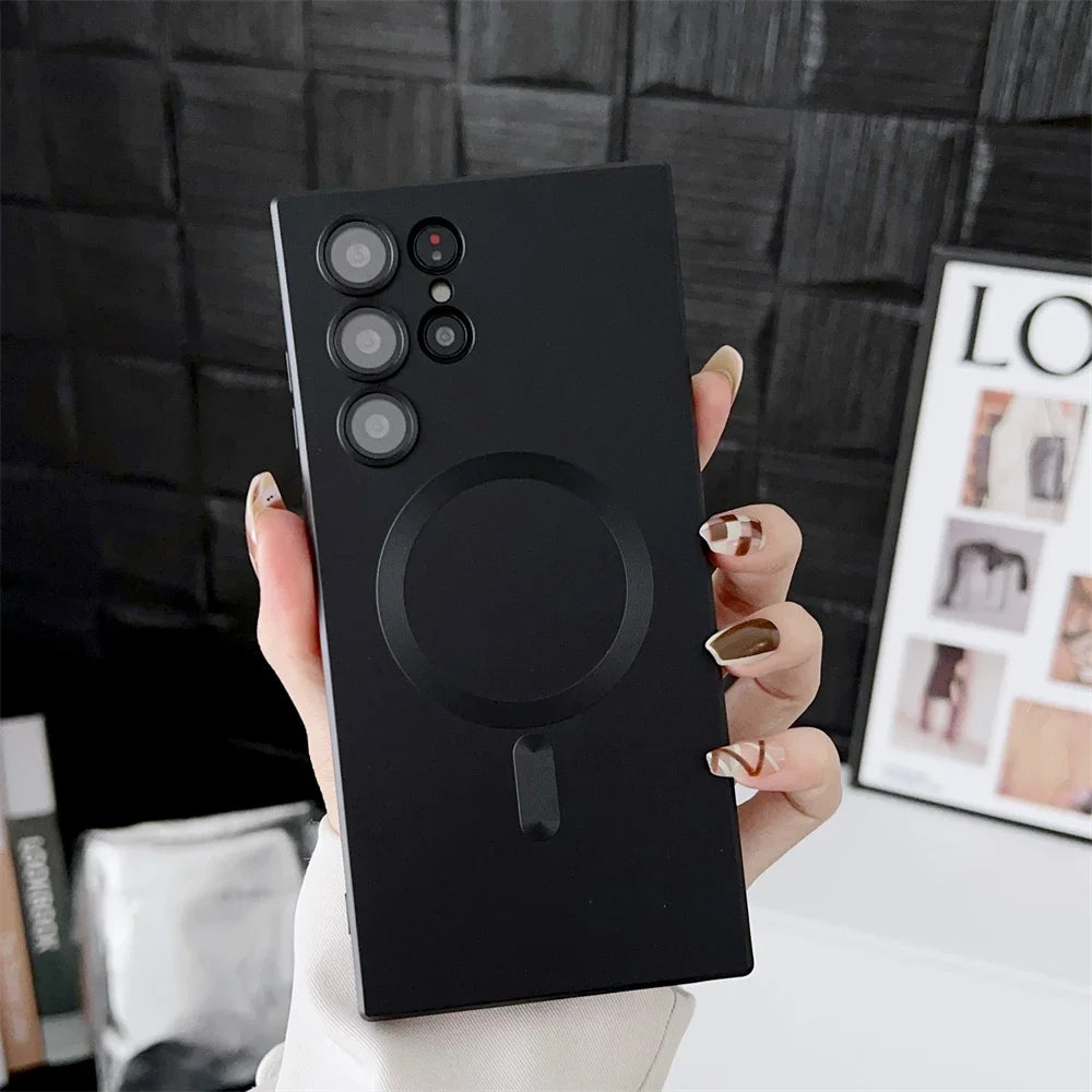 Luxury Matte Magnetic Case for Samsung