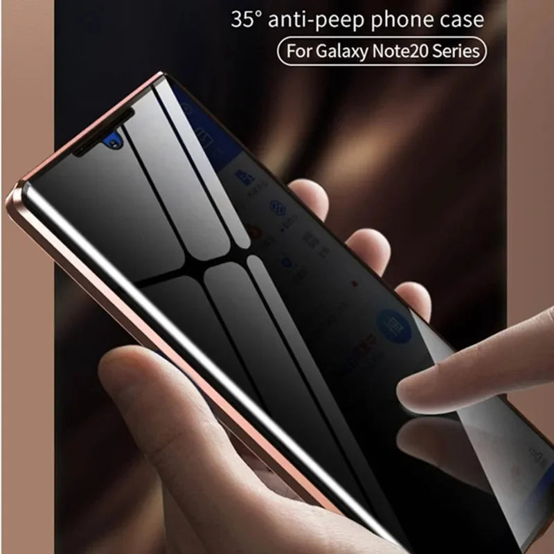 Privacy Magnetic Glass Case for Samsung