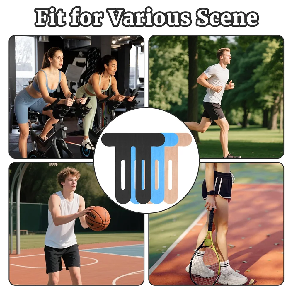 10PCS Kinesiology Tape for Knees – Waterproof & Elastic